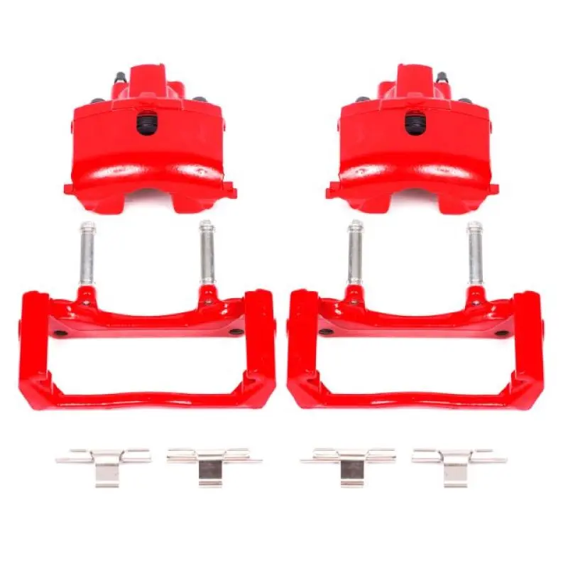 Power Stop 07-09 Chrysler Aspen Rear Red Calipers W/Brackets - Pair 1