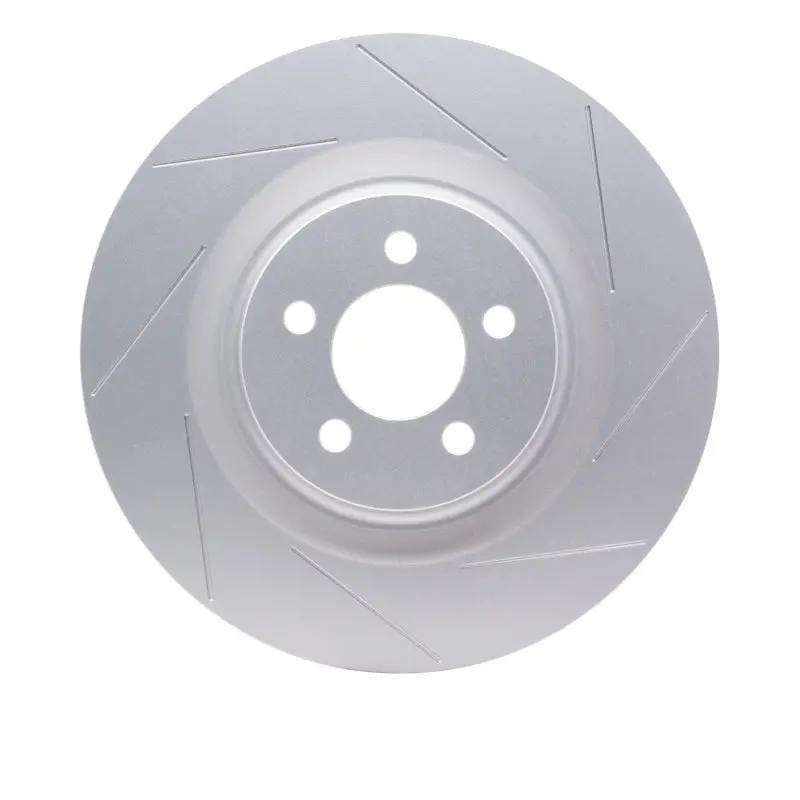 R1 Concepts 2005-2023 Dodge Charger / Challenger / 300 4 Piston Front Geospec Coated Rotor - Slotted 1