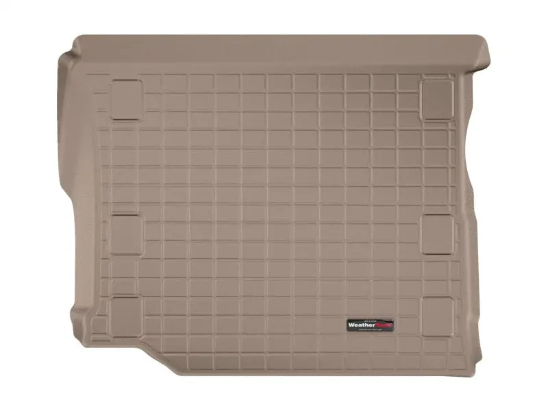 Weathertech 2018+ Jeep Wrangler Unlimited Cargo Liners - Tan(Vehicles W/Flat Load Floor & Subwoofer) 1