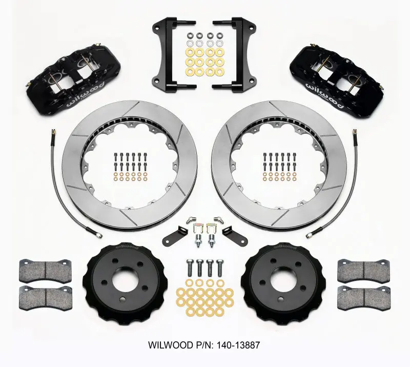 Wilwood Aero6 Front Hat Kit 15.00 15-23 Mustang W/Lines 1