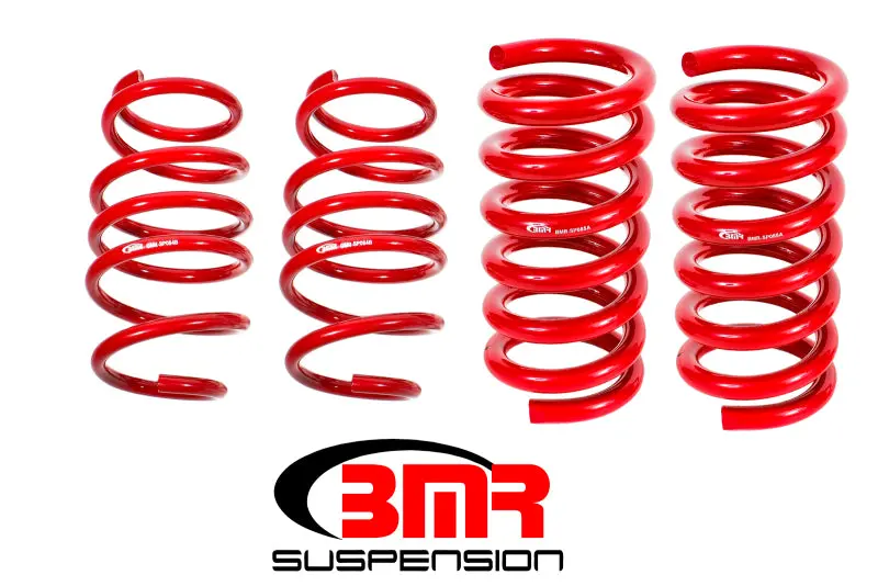 Bmr 15-17 S550 Mustang Handling Version Lowering Springs (Set Of 4) - Red 1
