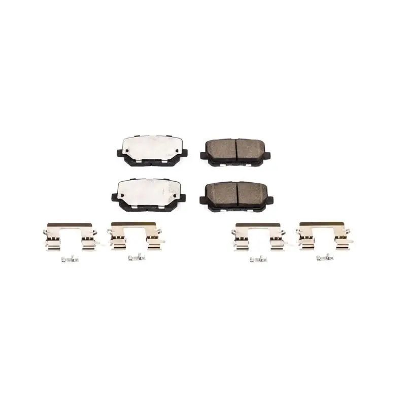 Power Stop 14-19 Dodge Charger Rear Z17 Evolution Ceramic Brake Pads W/Hardware 1