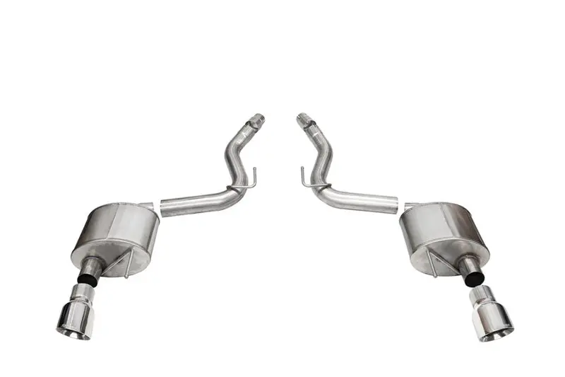 Corsa 2024+ Ford Mustang Sport Axle-Back Dual Rear Exit With 4.5In Polished Pro-Series Tips 1