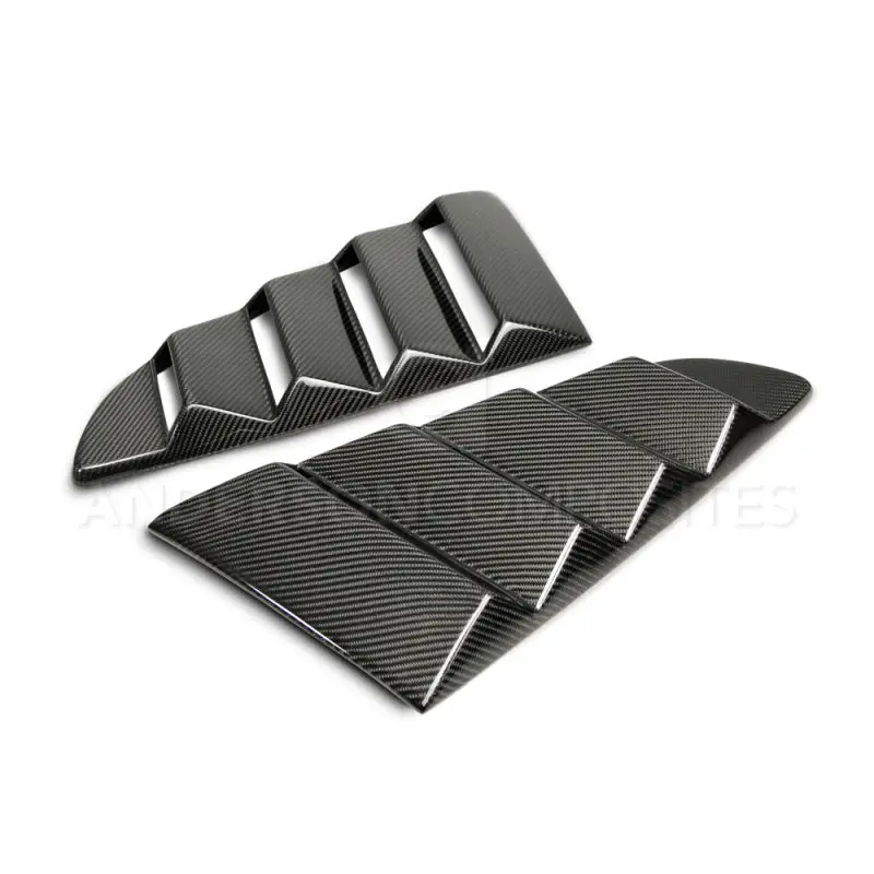 Anderson Composites 2015-2017 Ford Mustang Type-V Style Window Louvers - Vented 1