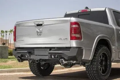 Addictive Desert Designs 2019-2023 Ram 1500 Hammer Stealth Fighter Rear Bumper W/ 6 Sensor Cutouts 2