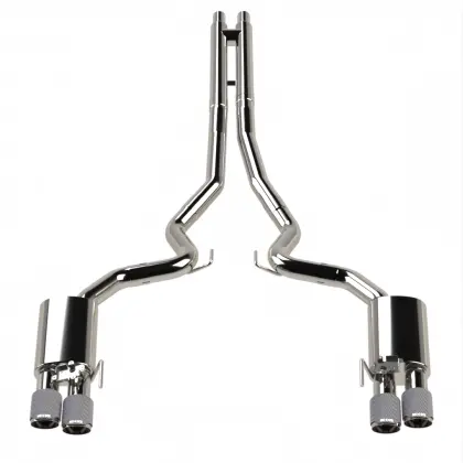 Kooks 18-24 Ford Mustang Gt 5.0 3In. Valved Touring Cat-Back Exhaust - Carbon Tips 1