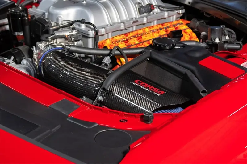 Corsa 2019-2023 Dodge Challenger Srt/Hellcat/Redeye/Demon Carbon Fiber Air Intake W/ Drytech Filter 2