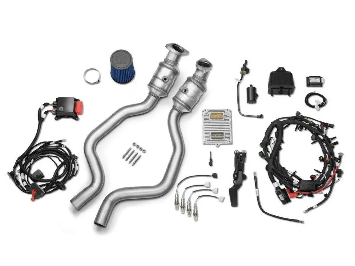 Genuine Mopar Performance 392 Hemi Ec Engine Kit With Catalytic Converters Pcm & Wiring Kit 1