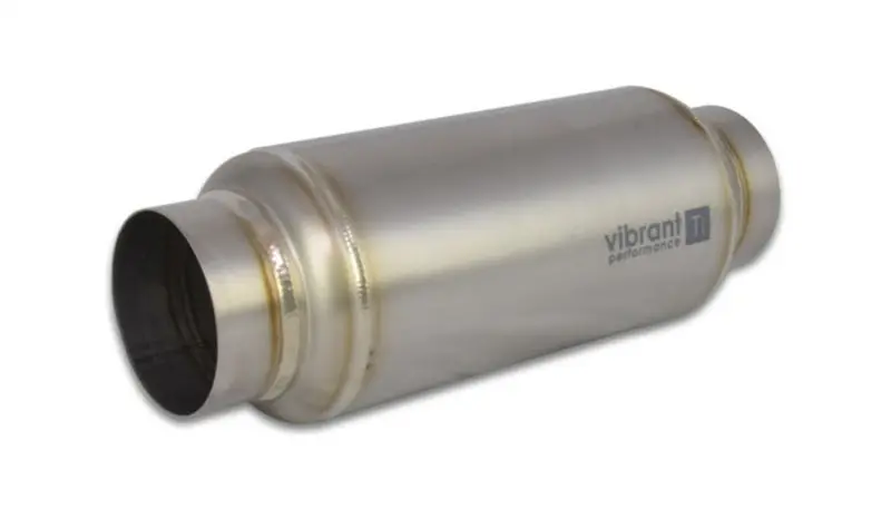 Vibrant Titanium Resonator 3In. Inlet / 3In. Outlet X 12In. Long 1