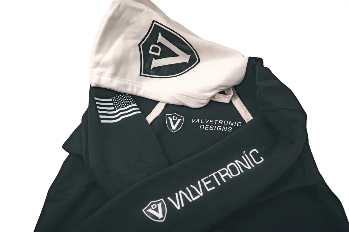 Valvetronic Designs Black & White Hoodie 1