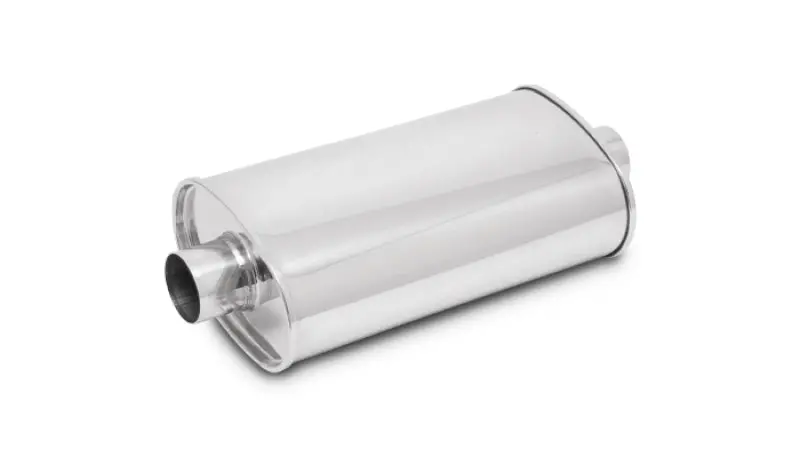 Vibrant 2In In/Out Center/Center Stainless Steel Streetpower Oval Muffler 1