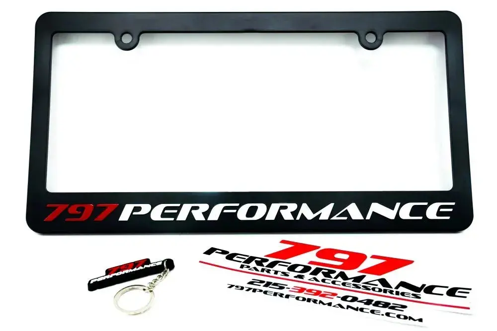797 Performance License Plate Frame And Key-Chain Combo 1