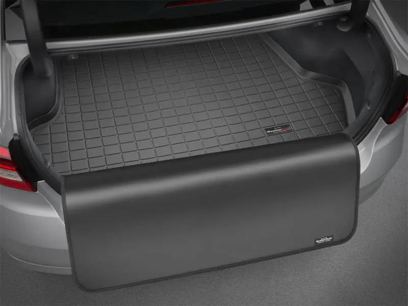 Weathertech 2015+ Ford Mustang Cargo Liner W/ Bumper Protector - Black 1