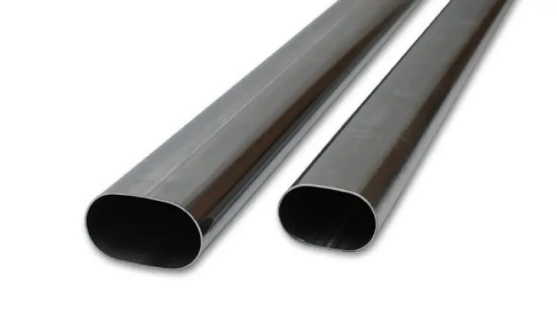 Vibrant 3.5In Oval (Nominal Size) T304 Ss Straight Tubing (16 Ga) - 5 Foot Length 1