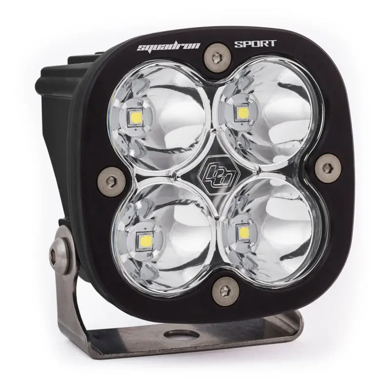 Baja Designs Squadron Sport Work/Scene Pattern Black Led Light Pod - Clear 1