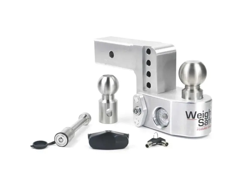 Weigh Safe 4In Drop Hitch W/Built-In Scale & 2.5In Shank (10K/18.5K Gtwr) W/Ws05 - Aluminum 2