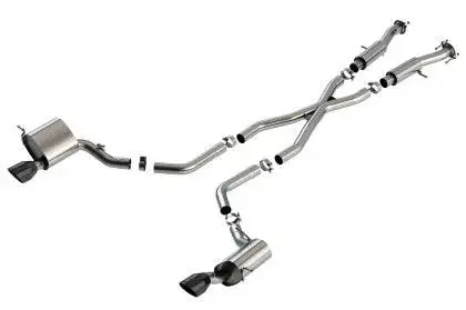 Borla 15-21 Jeep Grand Cherokee Srt 6.4L V8 Awd Atak Cat-Back Exhaust System - Black Tips T-304Ss 1