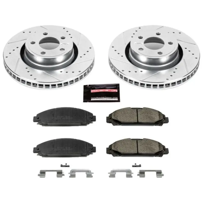 Power Stop 15-19 Ford Mustang Front Z23 Evolution Sport Brake Kit 1