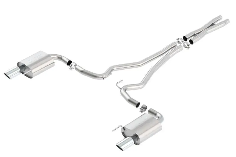 Borla S-Type Cat-Back 15-17 Ford Mustang Gt 5.0L V8 Mt/At 2.5In Pipe 4In Tip 2