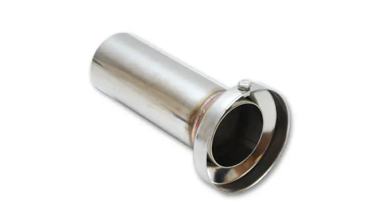 Vibrant 3.90In Od Low Inner Silencer Muffw/ 3.90In Id Single Wall Exh Tip2.5In Od Tuning Tube 1