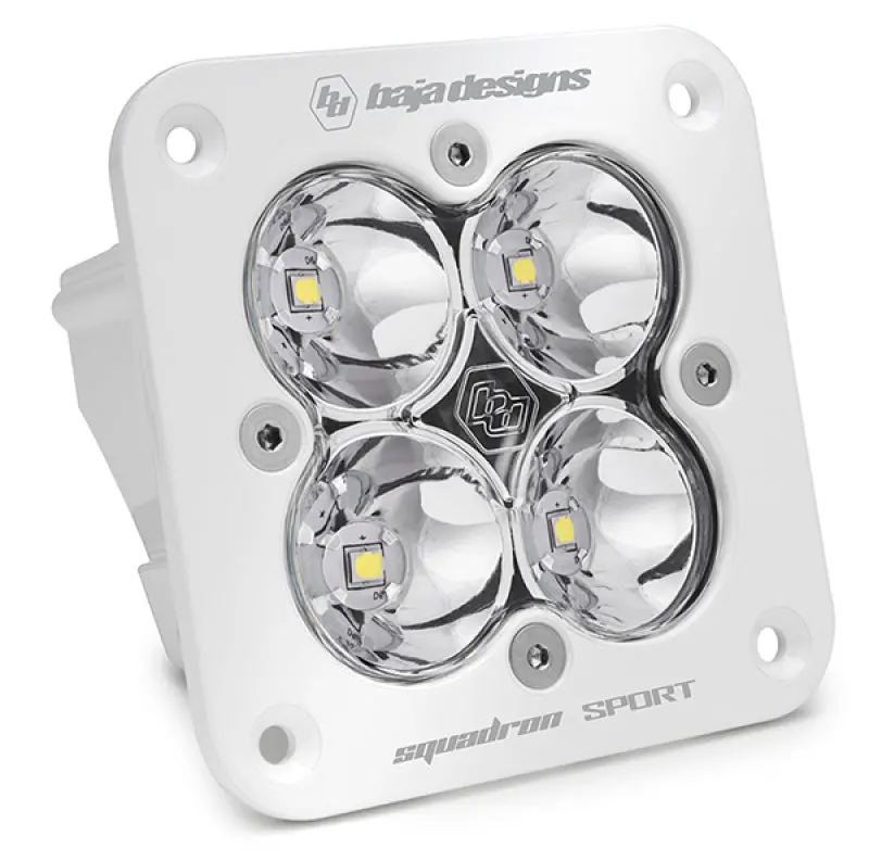 Baja Designs Squadron Spot Pattern White Sport Flush Mount Led Light Pod - Clear 1
