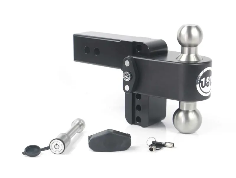 Weigh Safe 180 Hitch 4In Drop Hitch & 2.5In Shank (10K/18.5K Gtwr) W/Ws05 - Black Cerakote 2