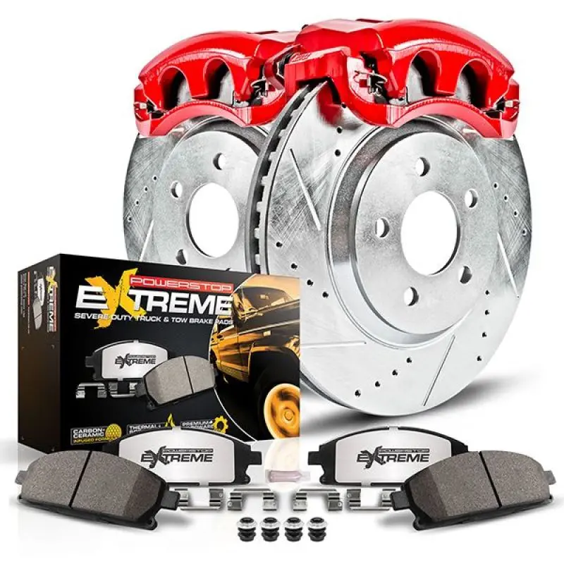 Power Stop 2021 Dodge Durango Rear Z36 Truck & Tow Kit W/Calipers 1