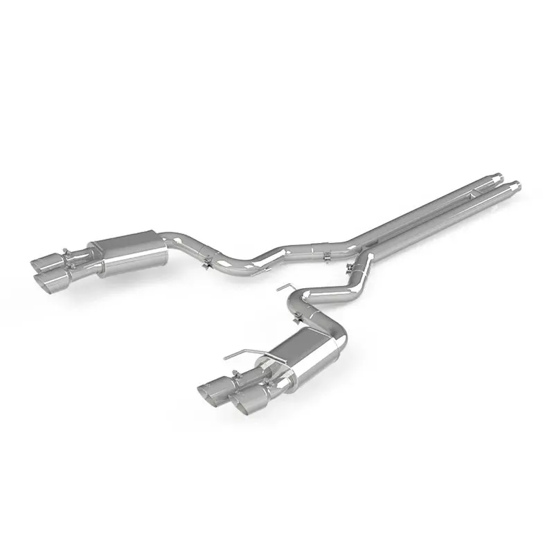 Mbrp 18-19 Ford Mustang Gt 5.0 3In Dual Split Rear Cat Back W/ Quad 4.0In Dual Wall Tips- T304 1