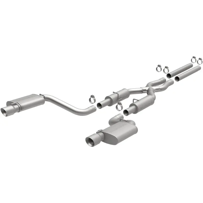 Magnaflow 11-12 Dodge Charger Srt-8 Hemi Dual Split Rear Exit Stainless Cat-Back Performance Exhaust 1