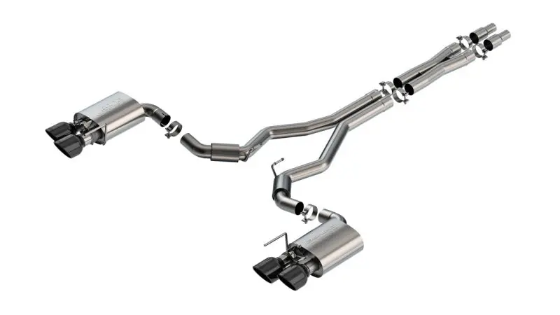 Borla 2024 Ford Mustang Dark Horse 5.0L V8 W/Active Exhaust S-Type Cat-Back Exhaust System - Bc Tips 1