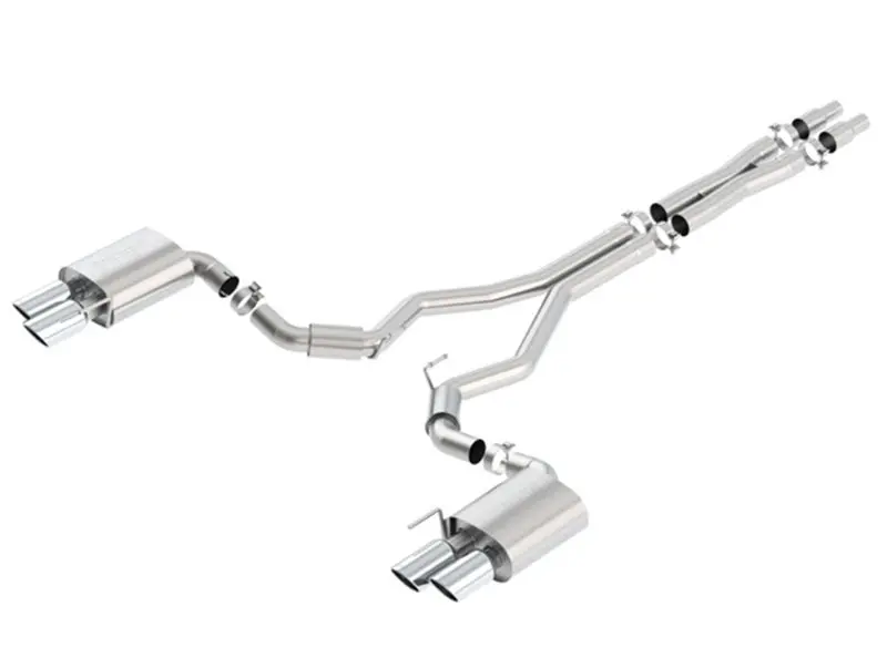 Borla 2018 Ford Mustang Gt 5.0L At/Mt (W/O Valves) S-Type 3In Cat-Back Exhaust W/Polished Tips 1