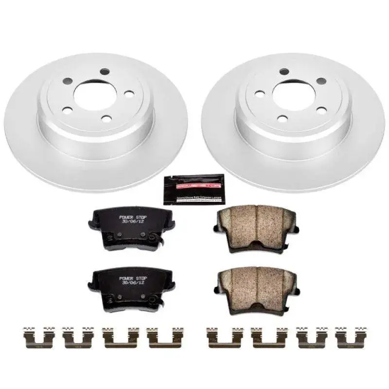 Powerstop 2005-2023 Chrysler 300/Charger/Challenger Rear Z17 Evolution Geomet Coated Brake Kit (For Vehicles With 1 Piston Front) 1