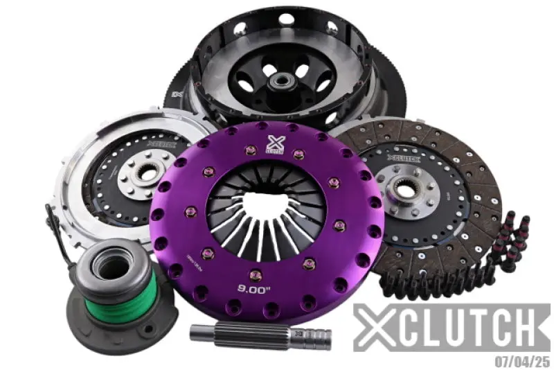 Xclutch 18-24 Ford Mustang Gt 5.0L 9In Triple Solid Organic Clutch Kit 1