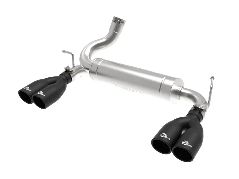 Afe Vulcan Series 2.5In 304 Ss Axle-Back Exhaust Black 07-18 Jeep Wrangler (Jk) V6-3.6/3.8L 1