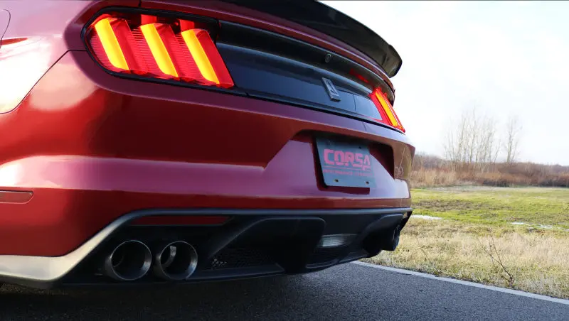 Corsa 2015-2020 Ford Mustang Gt350 3In Double X Pipe Exhaust 2