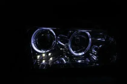 Anzo 2006-2010 Dodge Charger Projector Headlights W/ Halo Chrome 1
