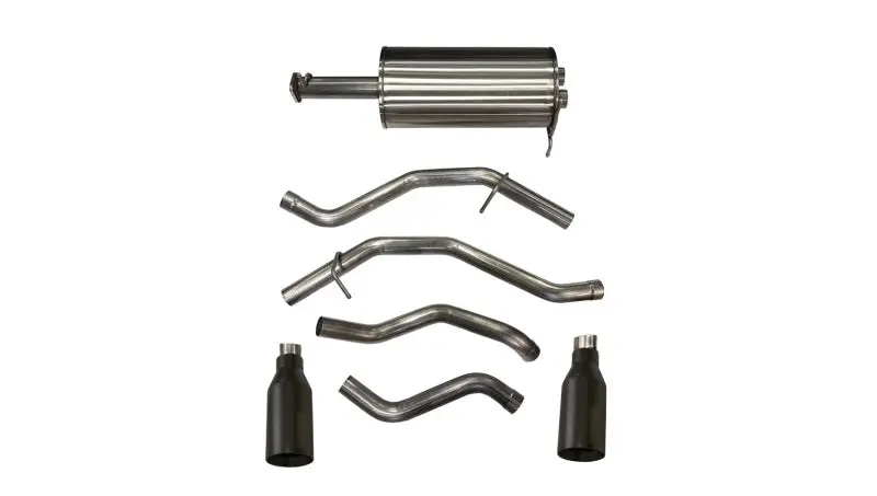 Corsa 2019-24 Ram 1500 5.7L Crew Cab W/ 57In Or 76In Bed Cat-Back Dual Rr Exit 5In Blk Cerakote Tips 1