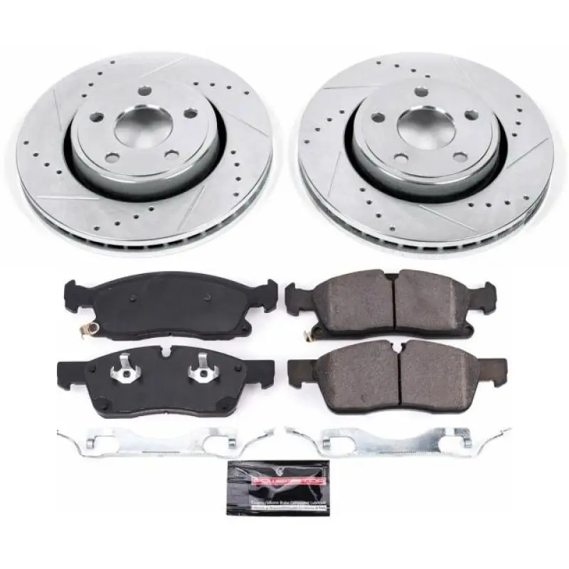 Power Stop 17-19 Jeep Grand Cherokee Front Z23 Evolution Sport Brake Kit 1