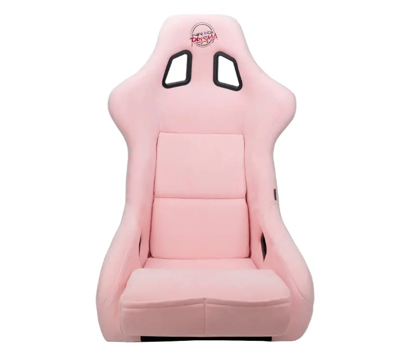 Nrg Frp Bucket Seat Prisma Edition W/ Pearlized Back Pink Alcantara - Large 1