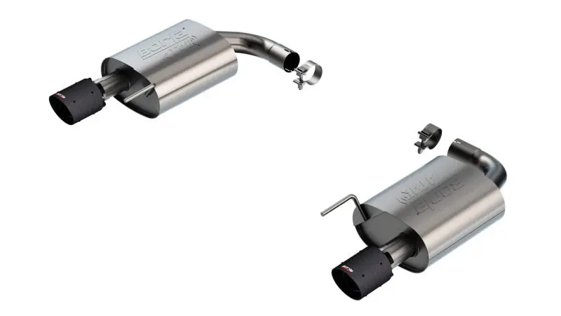 Borla 2024 Ford Mustang Gt 5.0L V8 W/O Active Exhaust Atak Axle-Back Exhaust System - Carbon Fiber 1
