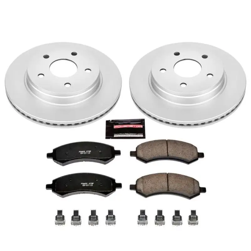 Power Stop 2009-2018 Ram 1500 Front Z17 Evolution Geomet Coated Brake Kit 1