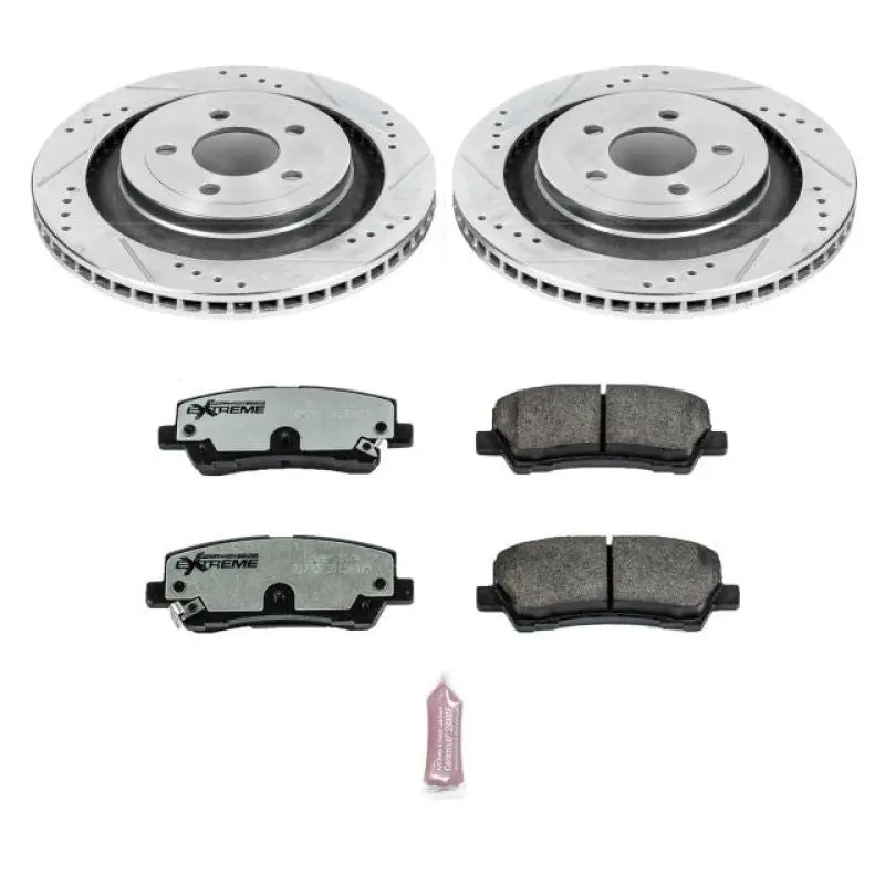 Power Stop 15-19 Ford Mustang Rear Z26 Street Warrior Brake Kit 1