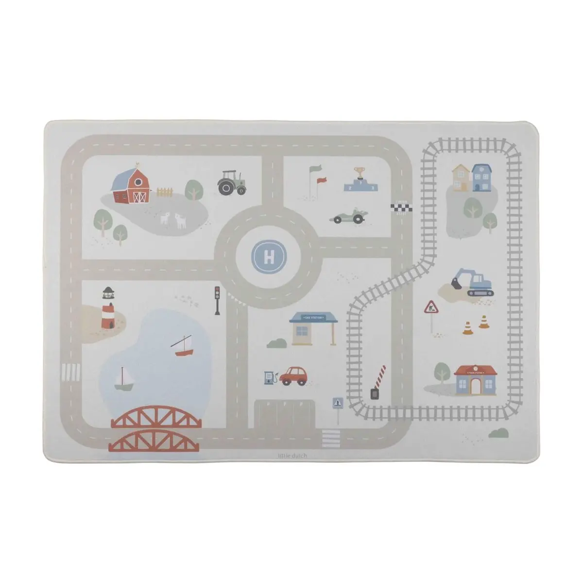 Little Dutch Auto Speelkleed 100X140cm 1