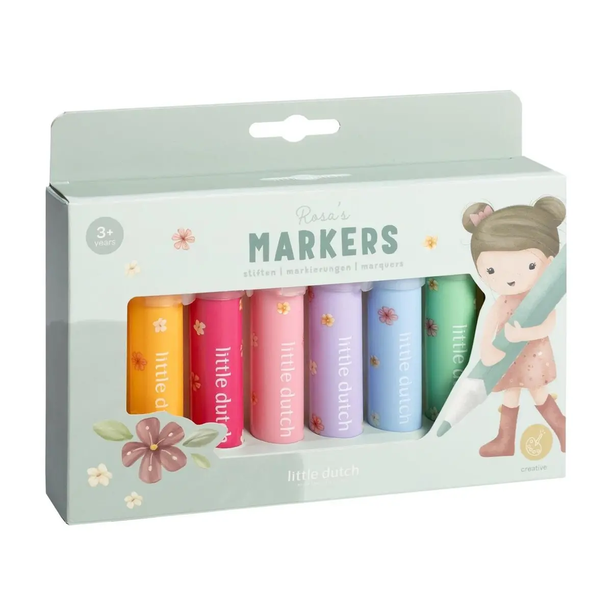 Little Dutch Rosa Viltstiften 8 Stuks 1