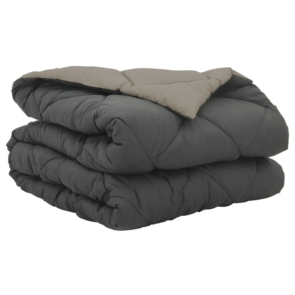 Vidaxl Zomer Dekbed Lichtgrijs En Antraciet 200 X 140 Cm Microfiber 2