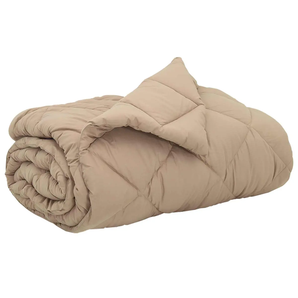 Vidaxl Vol Jaar Dekbed Taupe 240 X 260 Cm Microfiber 2