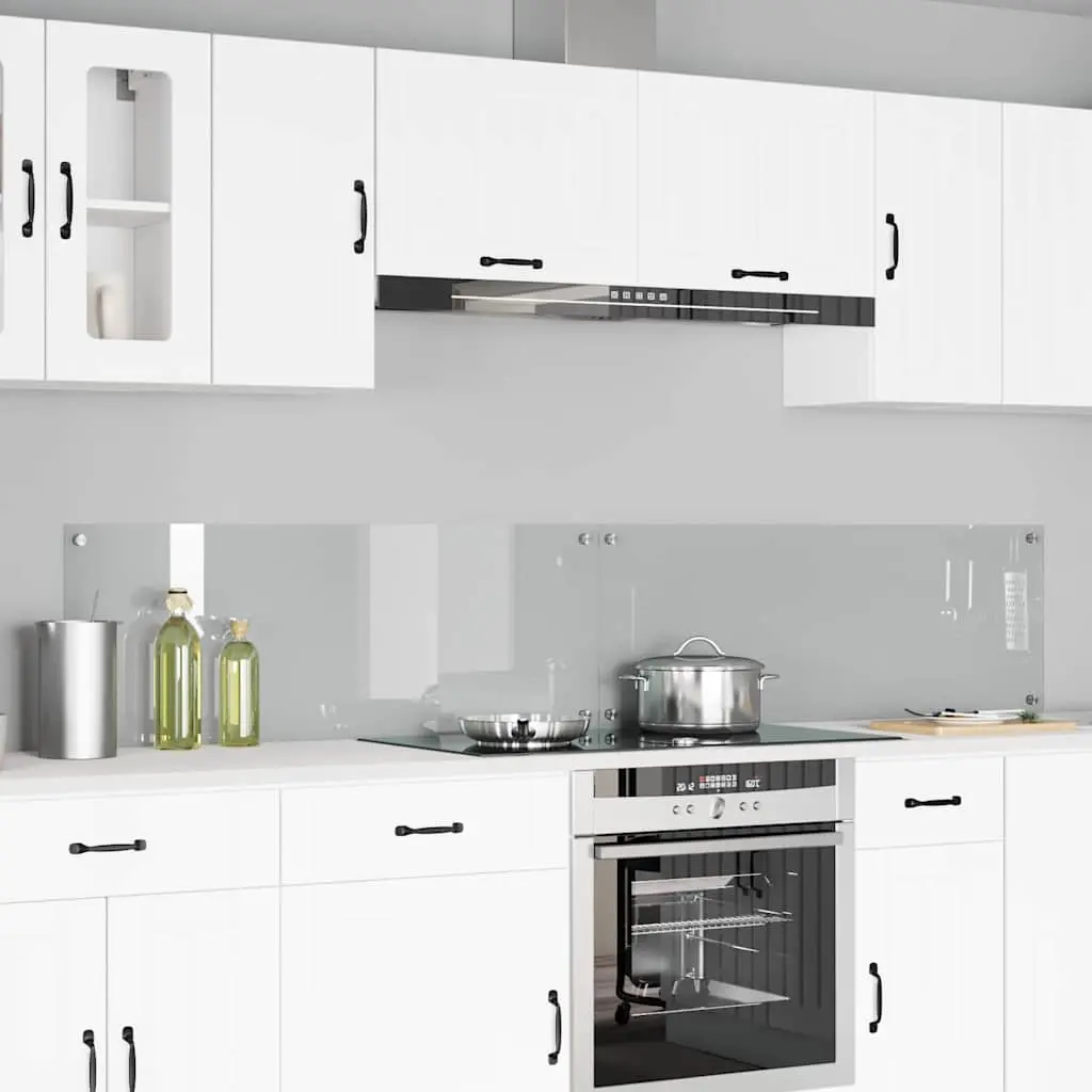 Vidaxl Keuken Spatscherm 2 Pcs Doorzichtig 110 X 40 Cm Gehard Glas 1