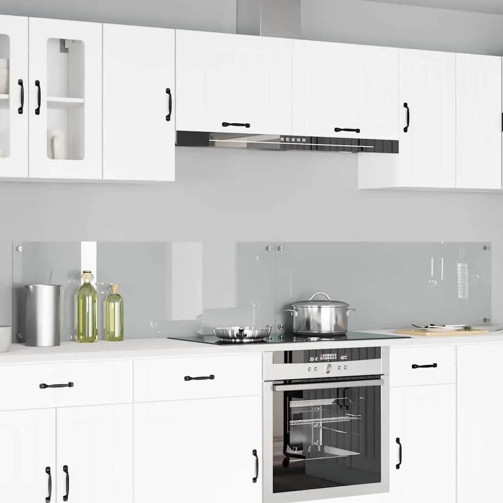 Vidaxl Keuken Spatscherm 2 Pcs Doorzichtig 120 X 40 Cm Gehard Glas 1