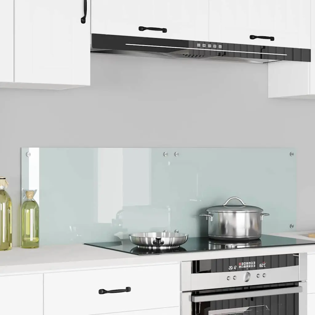 Vidaxl Keuken Achterwand 2 Pcs Wit 70 X 40 Cm Gehard Glas 1