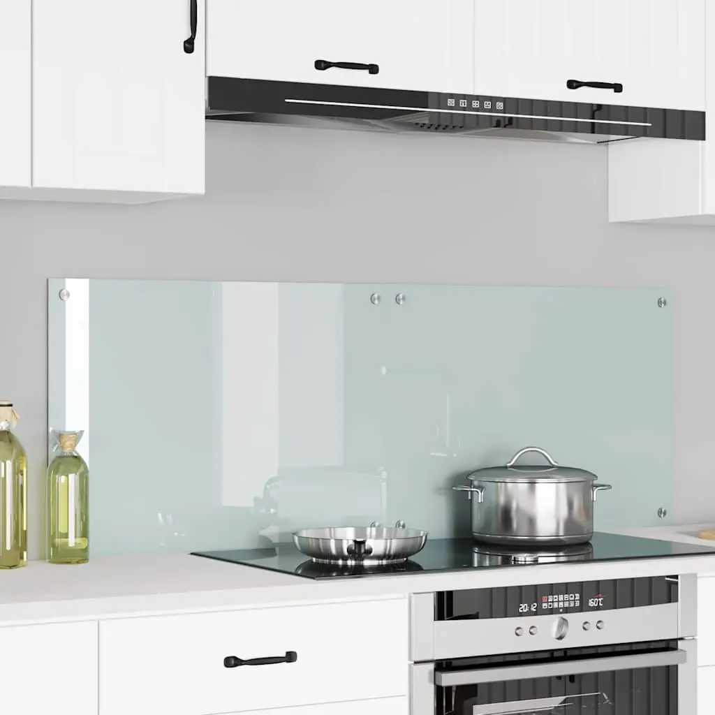 Vidaxl Keuken Achterwand 2 Pcs Wit 70 X 50 Cm Gehard Glas 1